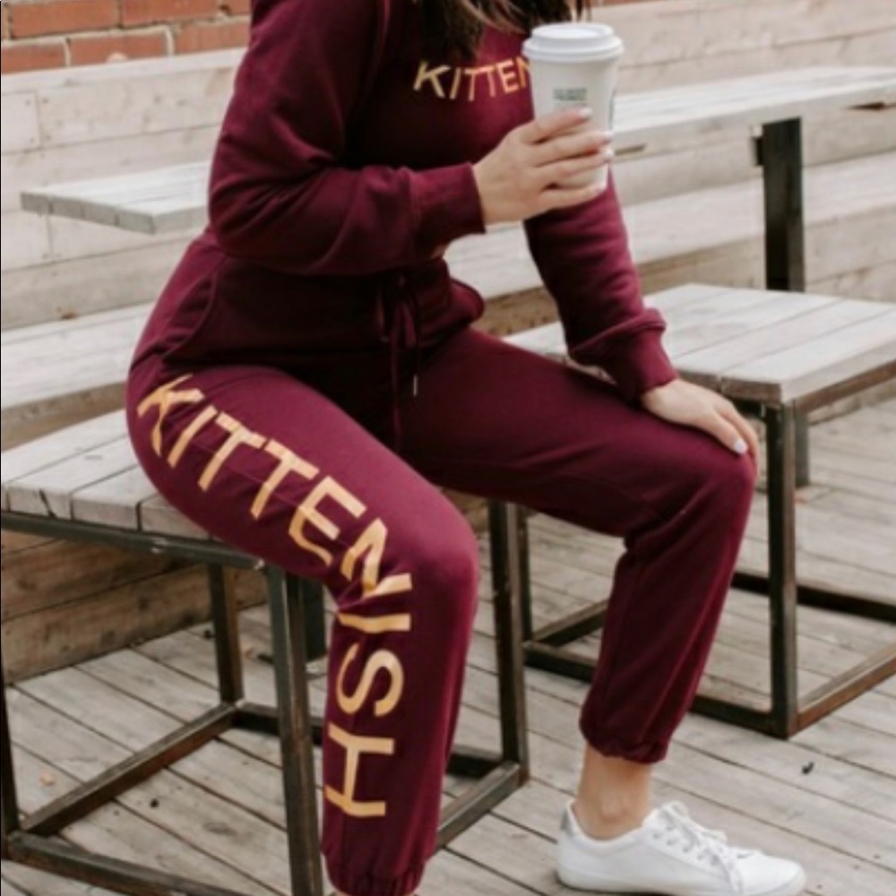 NWT : Kittenish joggers and sweatshirt